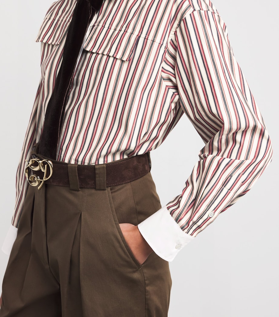 Double-Layered Stripe Shirt MULTICOLORED Image 6