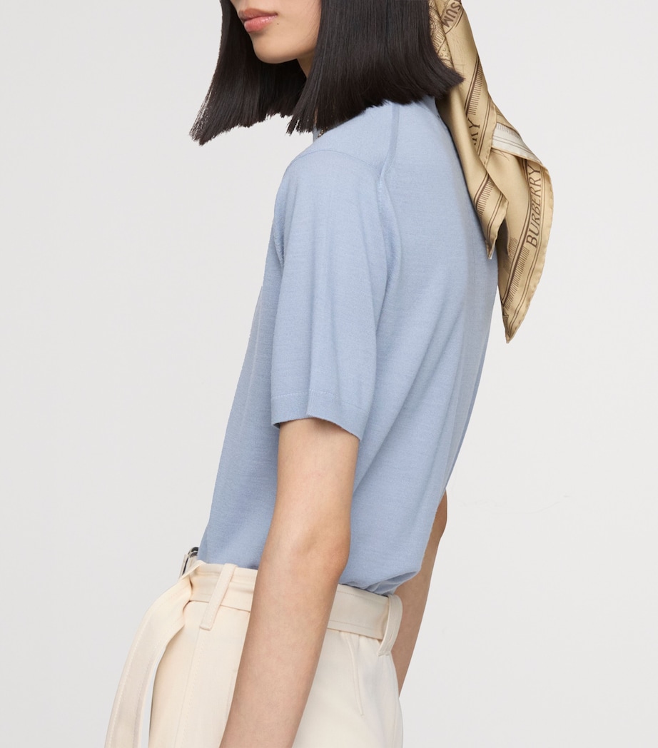 Silk London Landmarks Scarf SAND Image 4