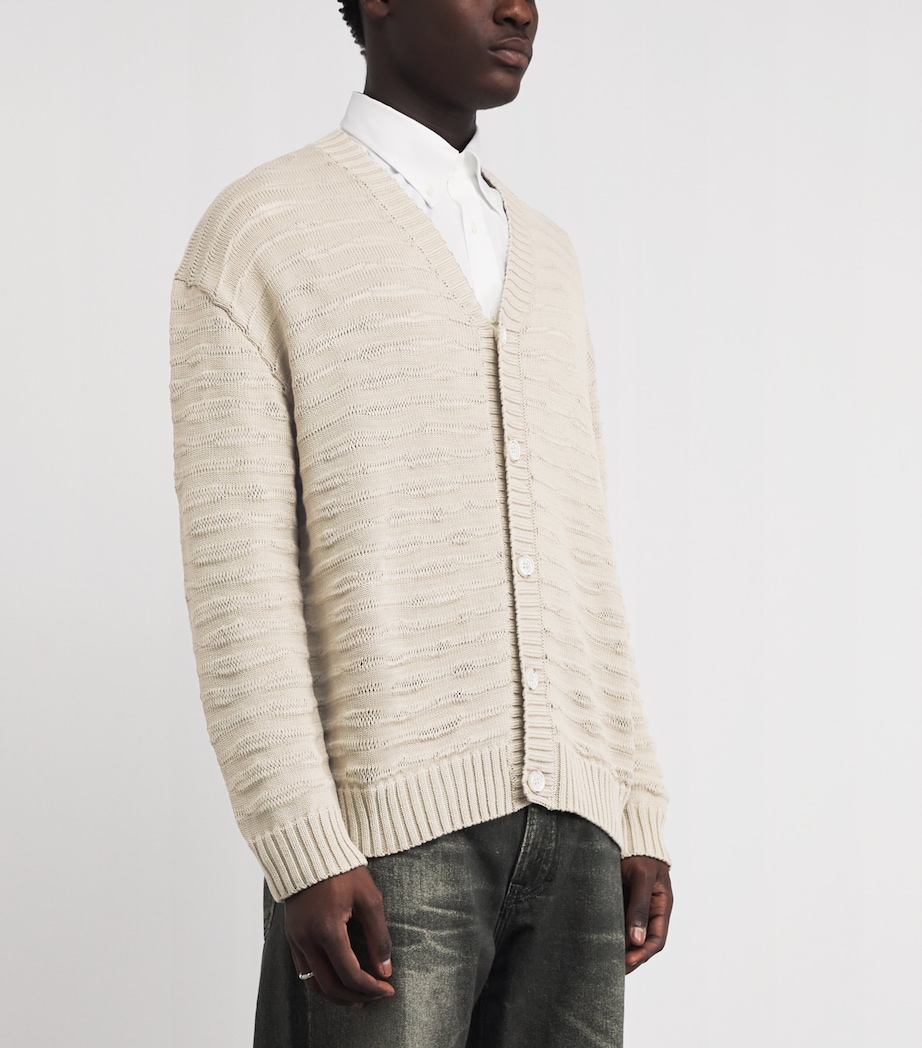 Cotton Loose Rib Cardigan 106 Image 3