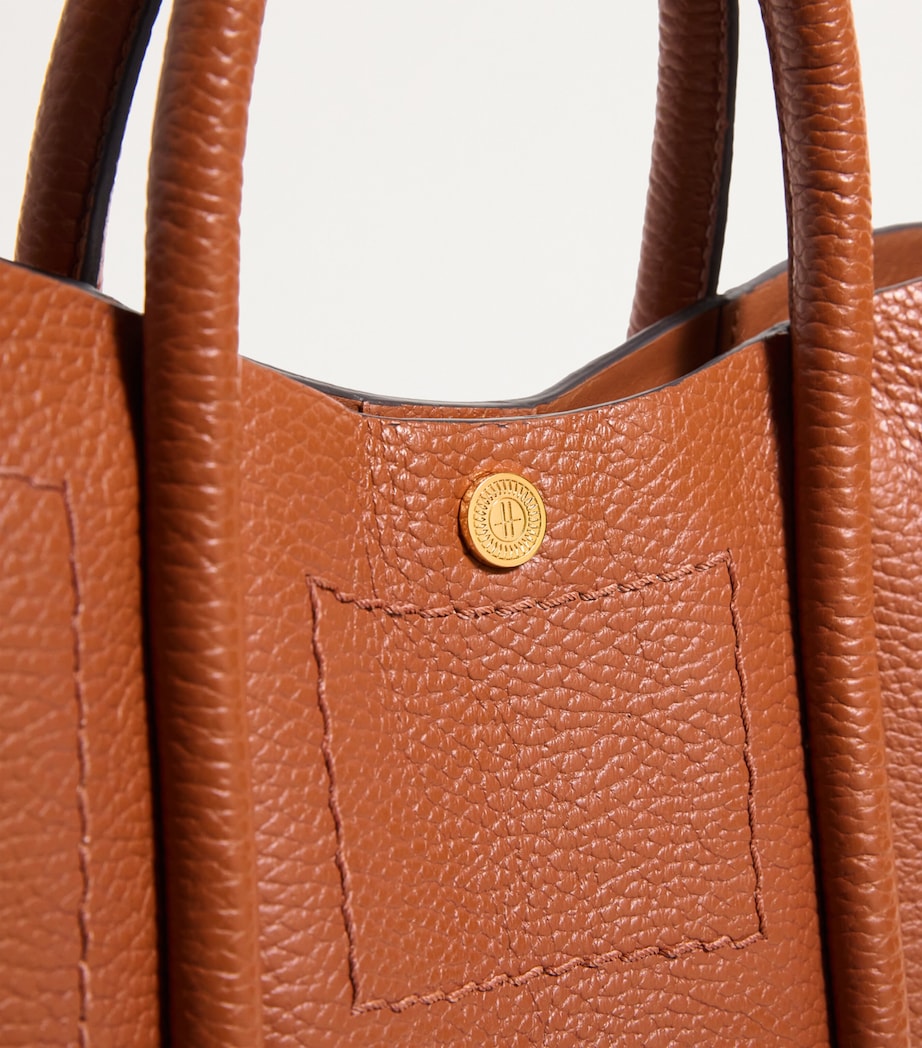 Grab Leather Rope Tote Bag TAN Image 6