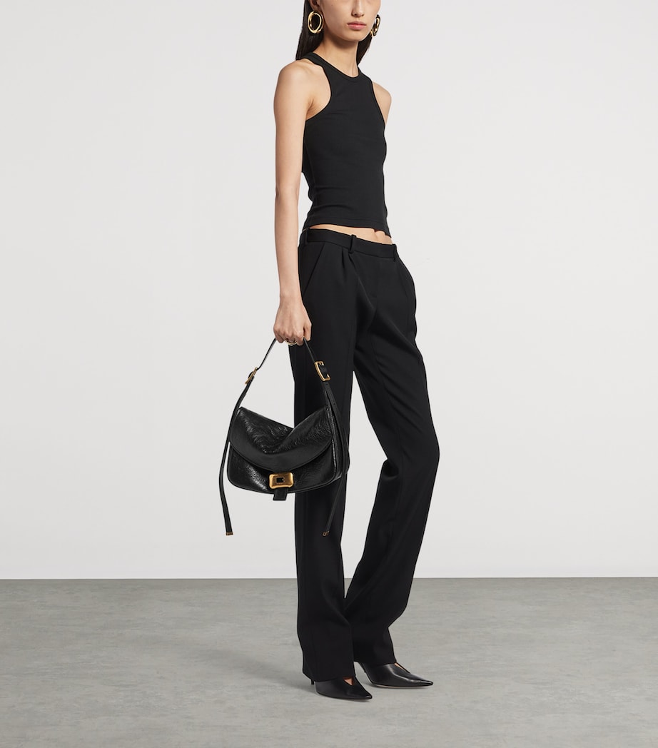 Balenciaga Womens Lambskin Clicca Shoulder Bag Image 3