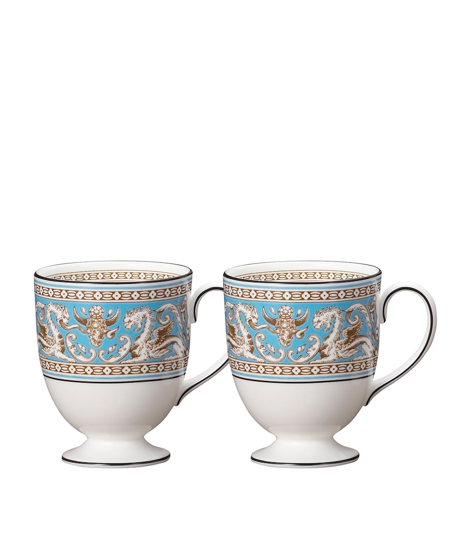 Florentine Turquoise Mugs (Set of 2) BLUE Image 1