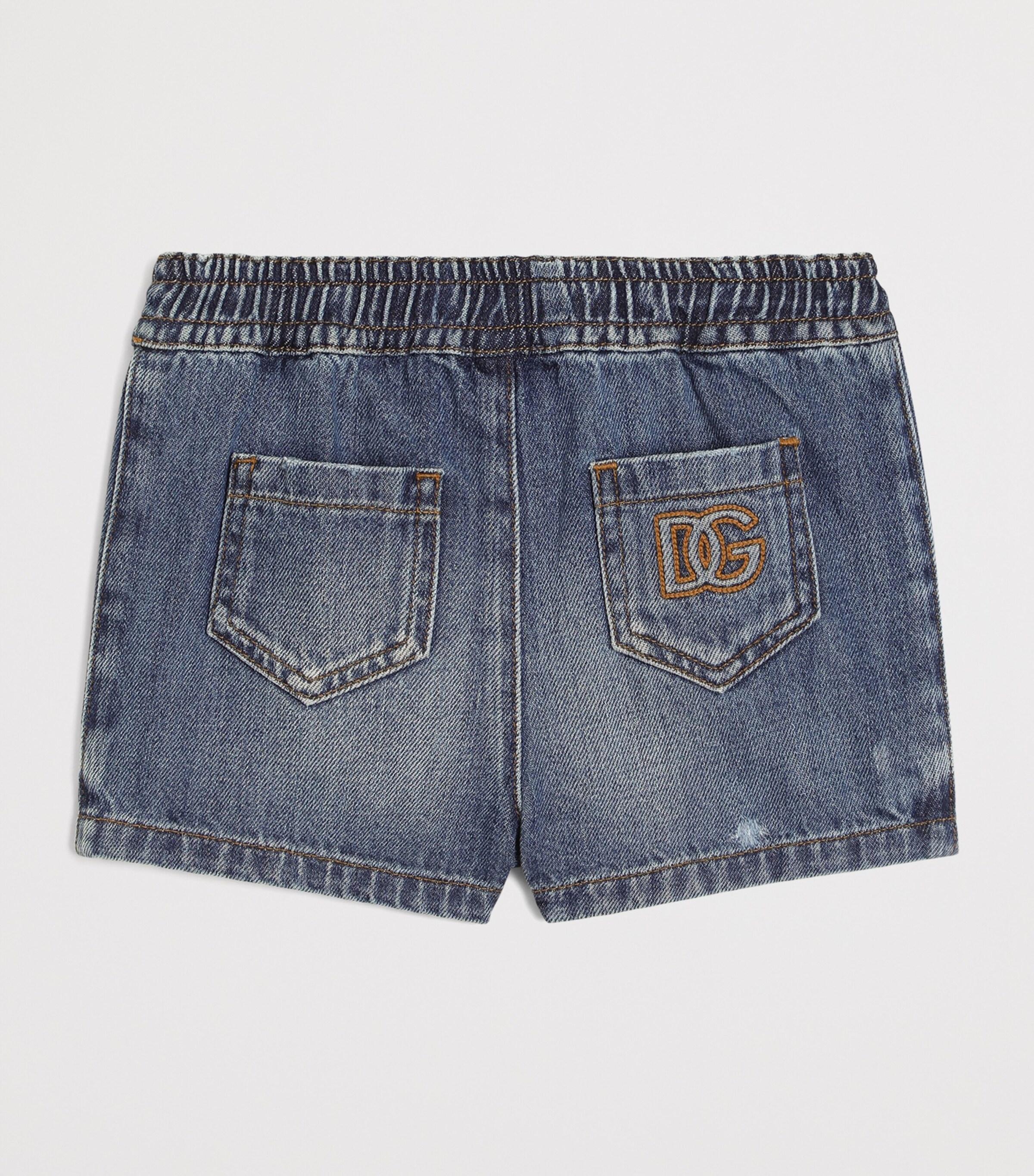 Dolce&Gabbana Kids Drawstring Denim Shorts (3-30 Months) Combined Colou Image 2