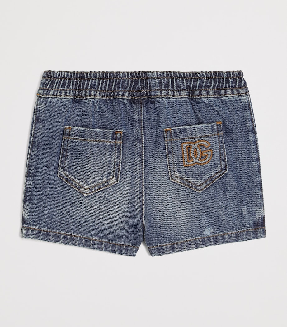 Dolce&Gabbana Kids Drawstring Denim Shorts (3-30 Months) Combined Colou Image 2