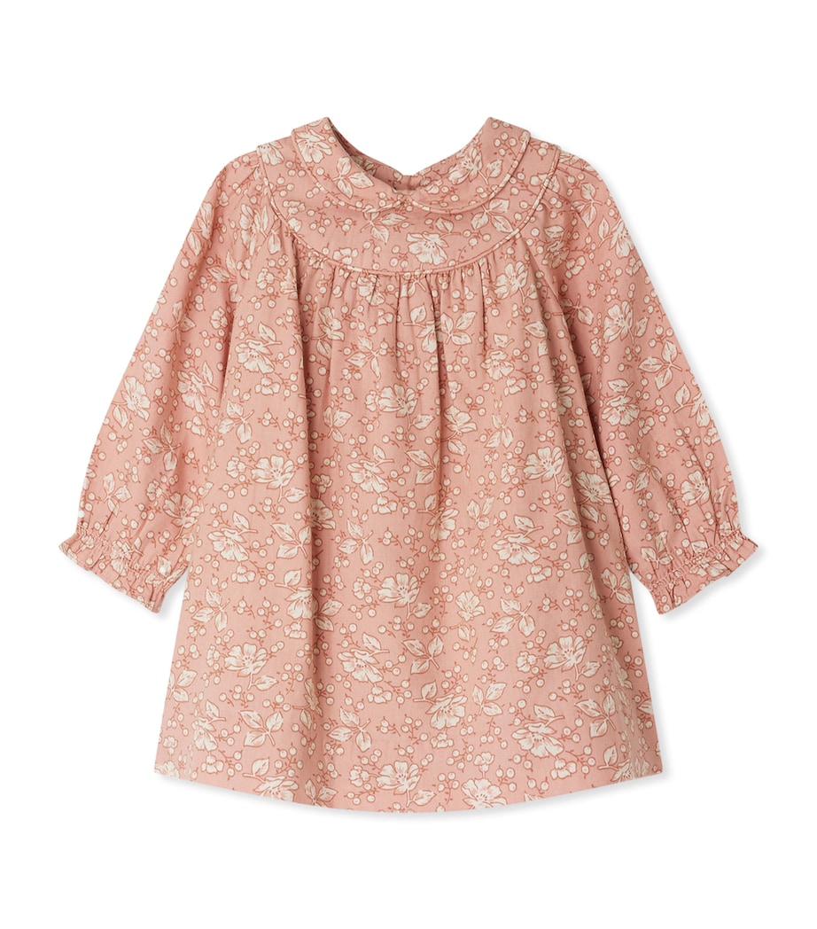 Cotton Floral Dress (24-36 Months) FL ROSE FARD Image 1