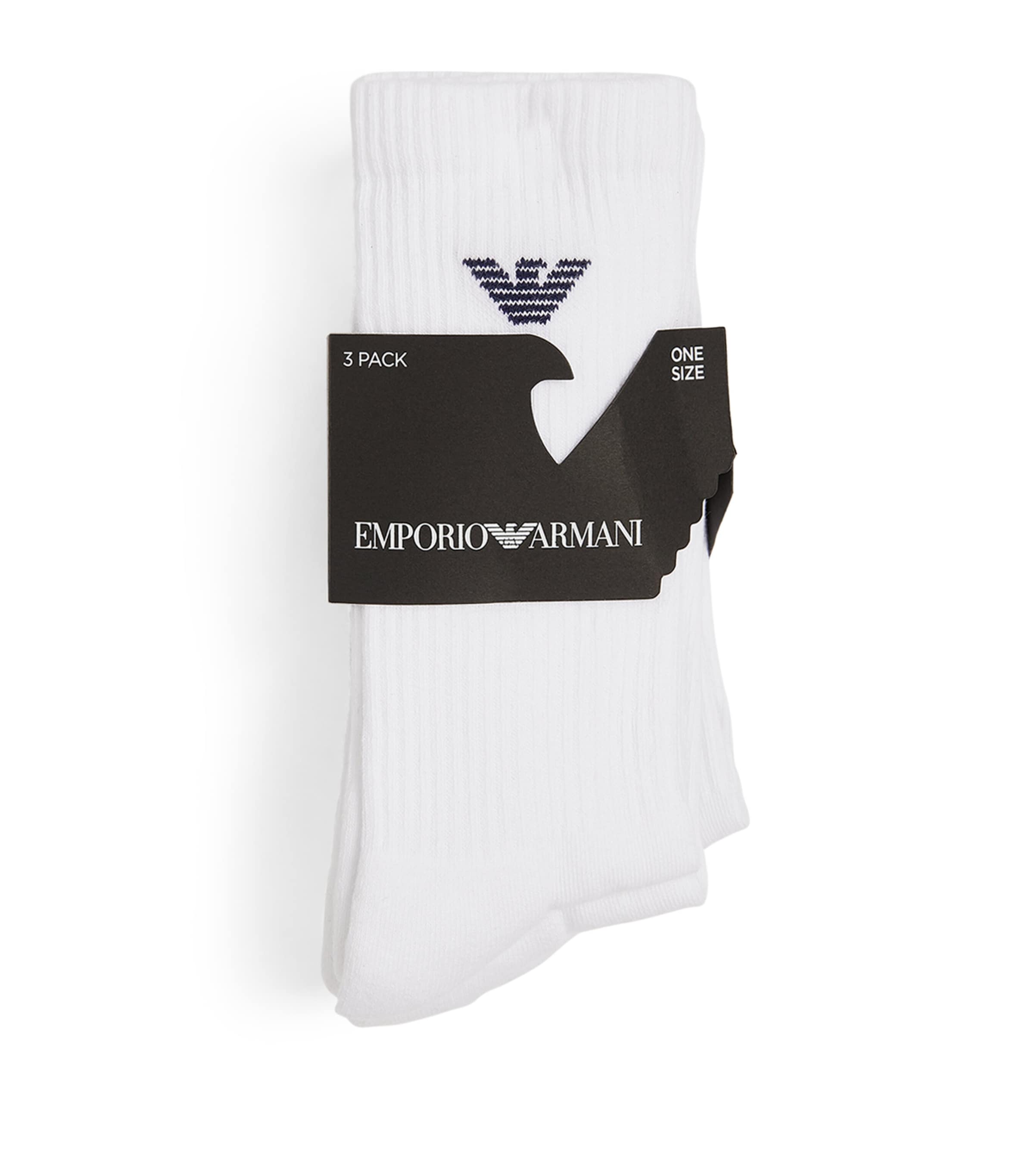 Shop Emporio Armani Sporty Socks In White