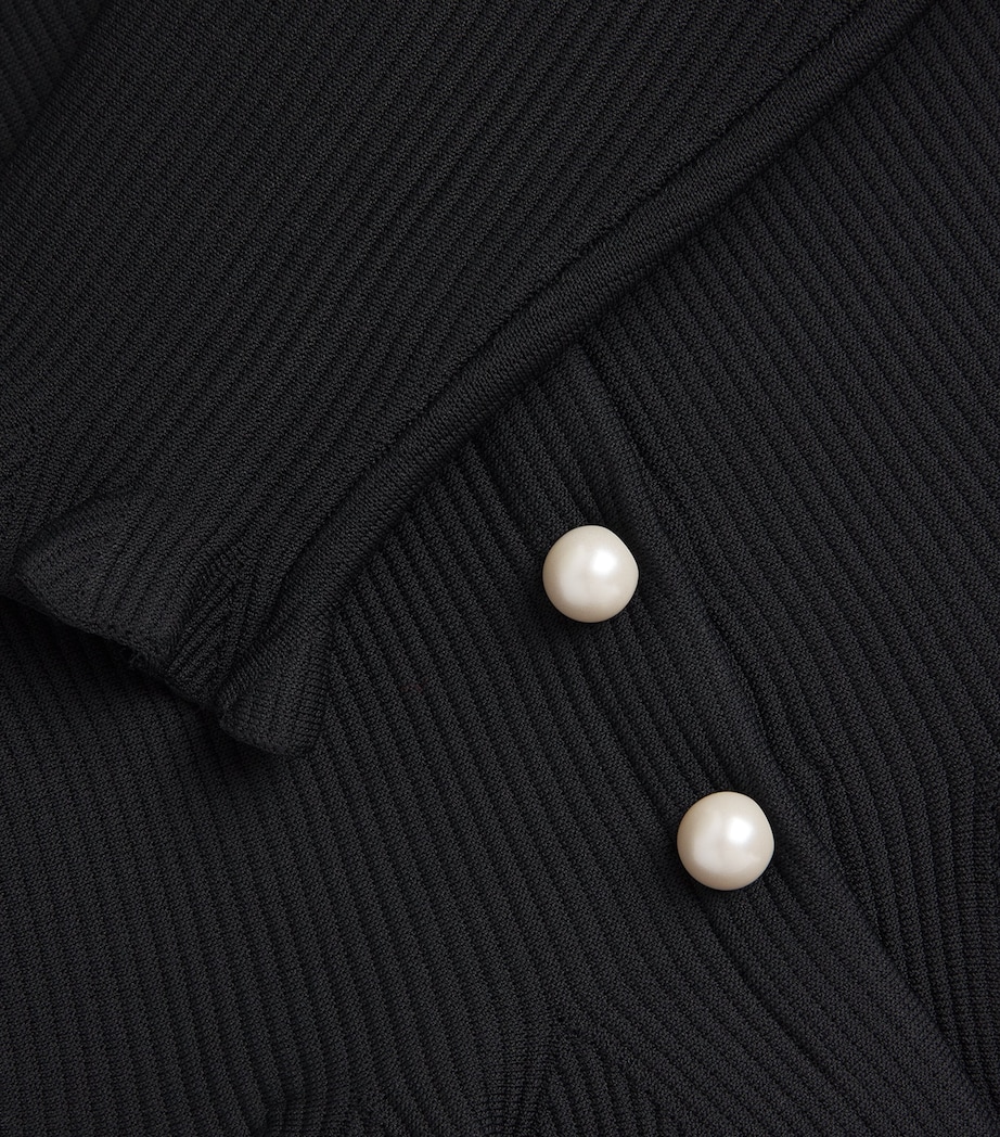 Peplum Cardigan BLACK Image 5