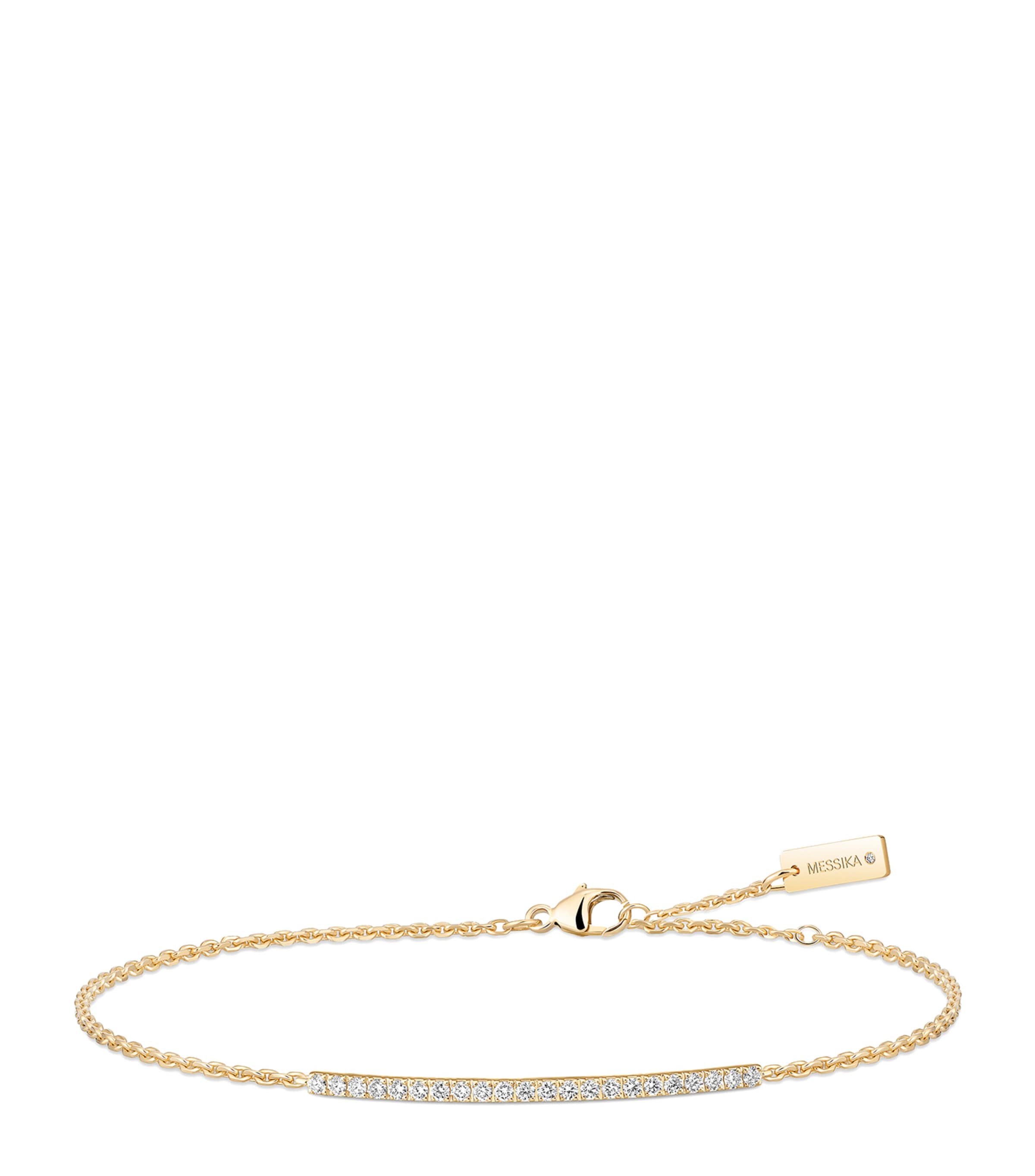 Messika Gatsby Yellow Gold and Diamond Pavé Bracelet (0.25ct) Yellow Gold Image 1