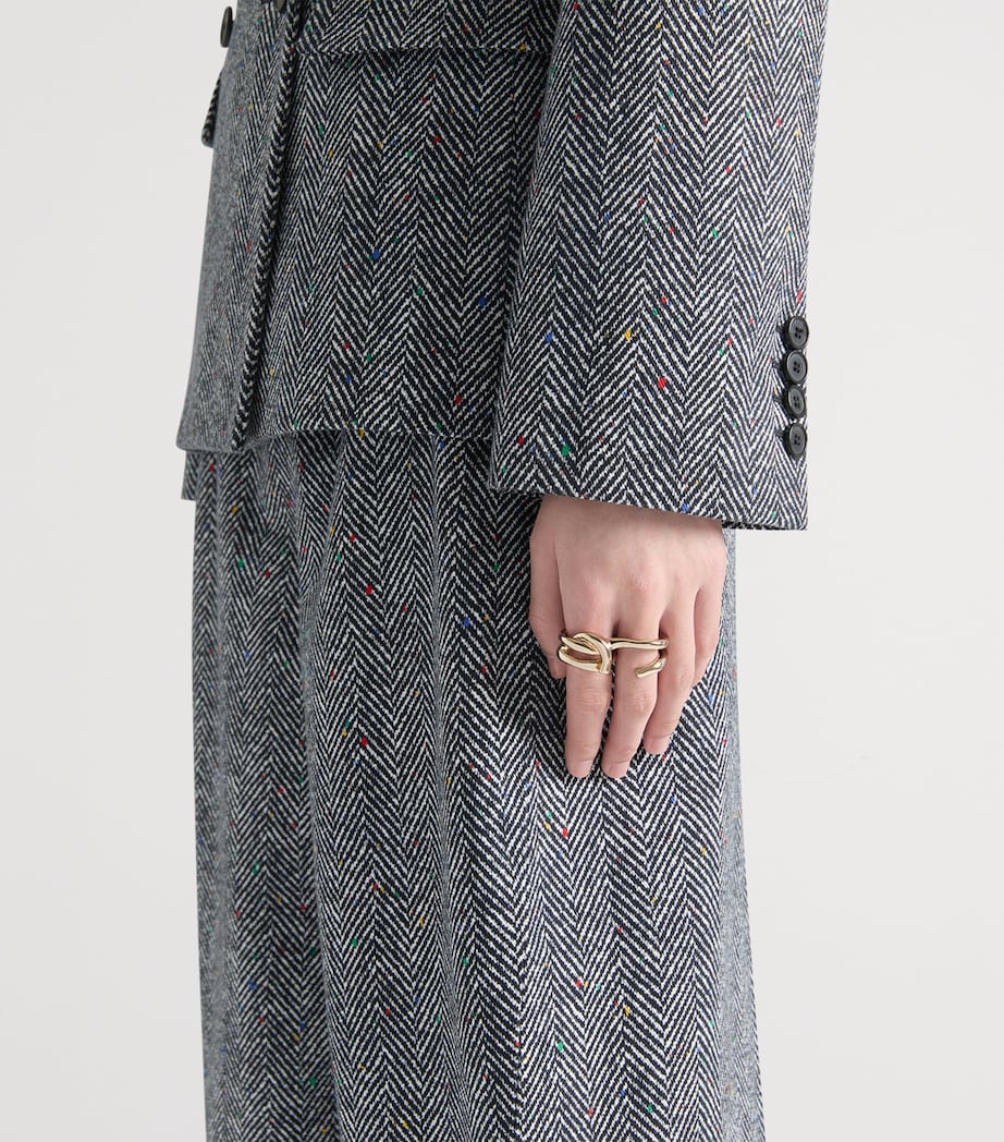 Chain Link Ring PALE GOLDEN Image 2