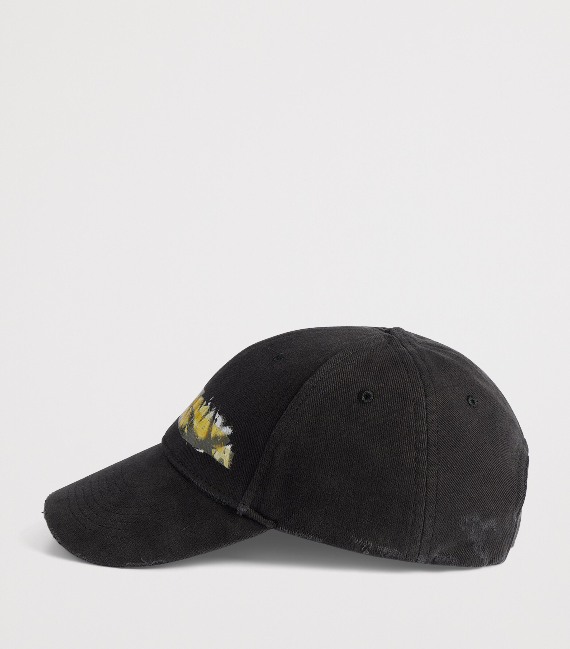 Balenciaga Cotton Messy Spray Logo Baseball Cap Image 5