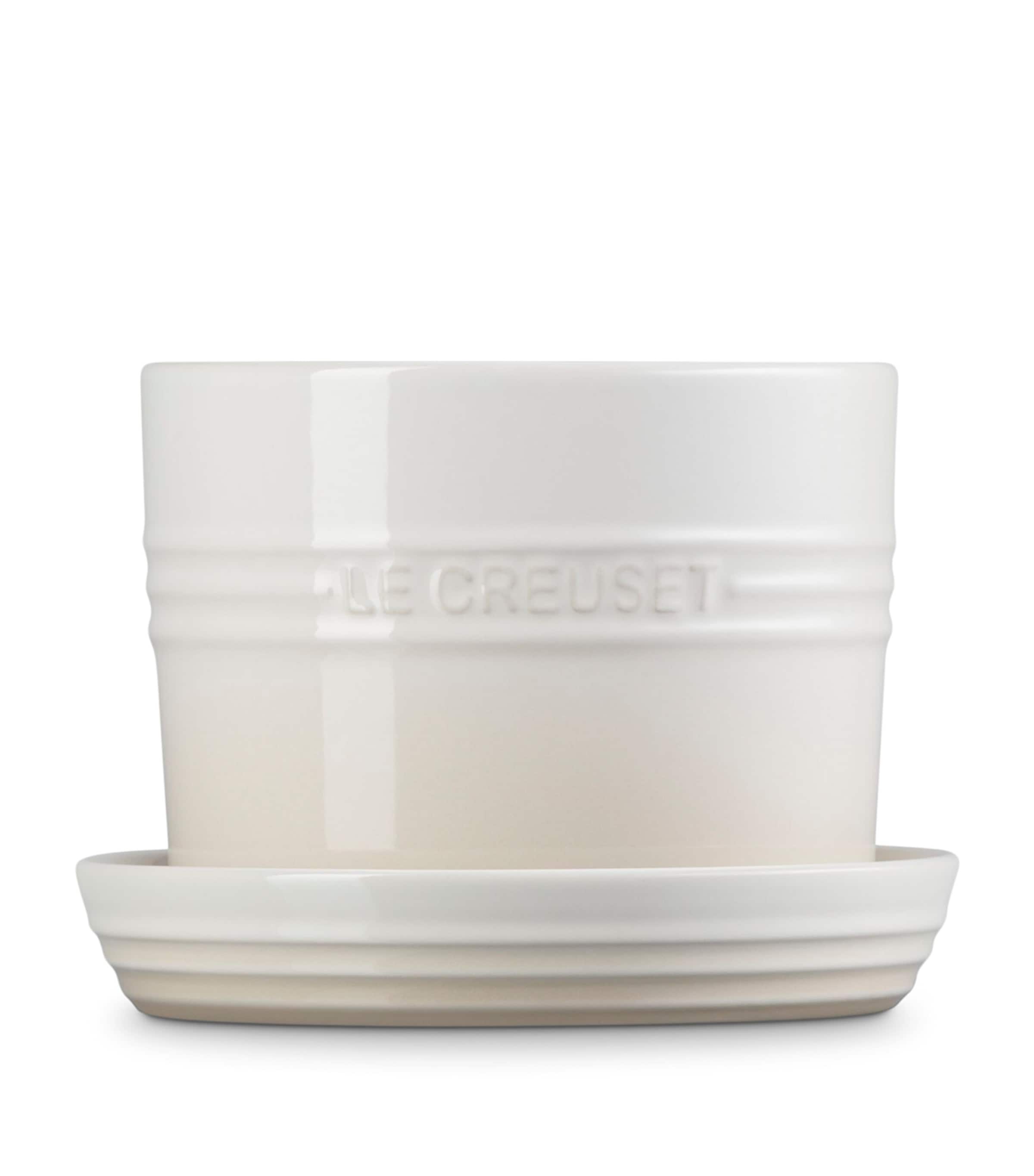 Le Creuset Stoneware Herb Planter (15cm) Meringue Image 3