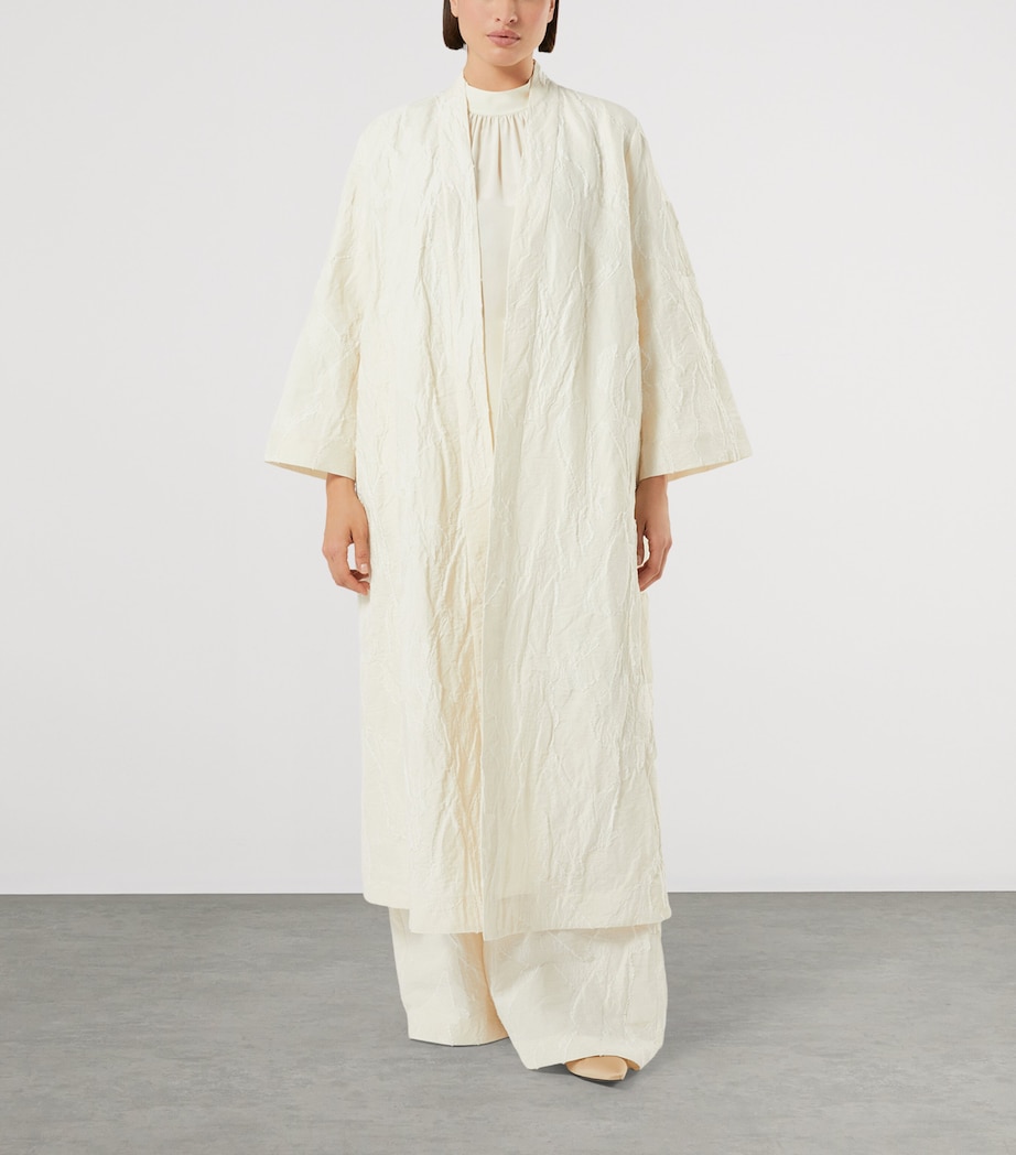 Wool Longline Jacket IVORY Image 2