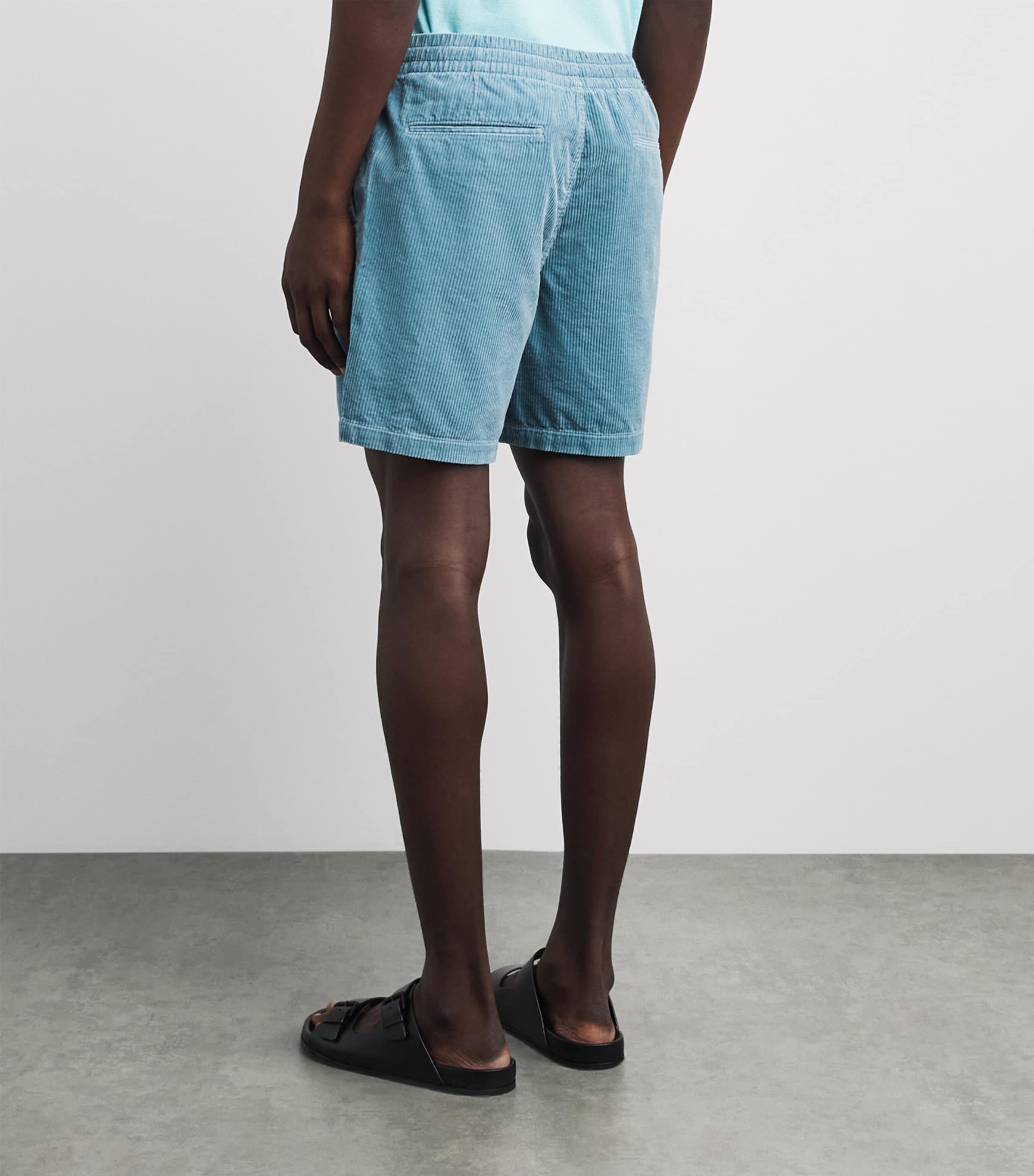 Polo Ralph Lauren Mens Cotton Corduroy Polo Prepster Shorts Blue Note Image 5