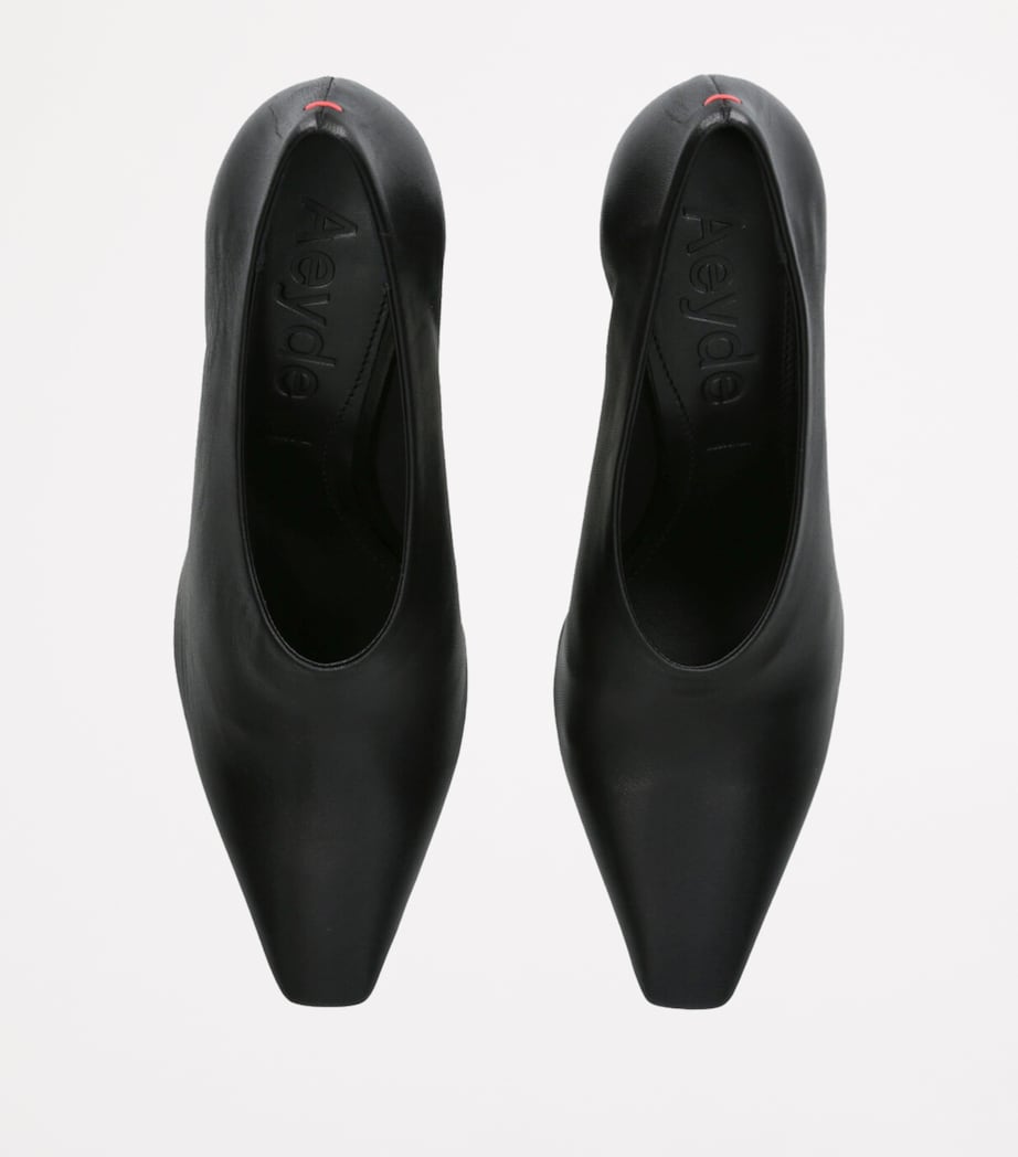 Leather Nova Pumps 50 BLACK Image 4