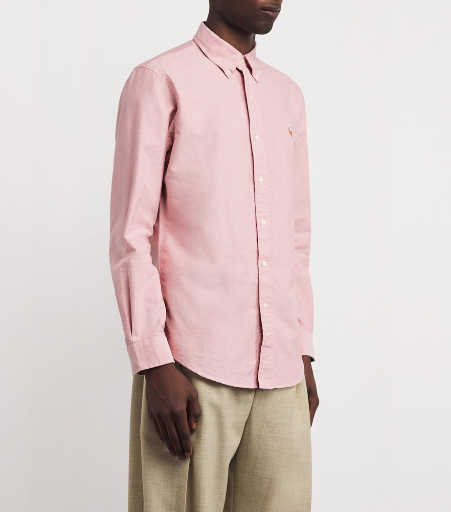 Cotton Oxford Shirt RED Image 3