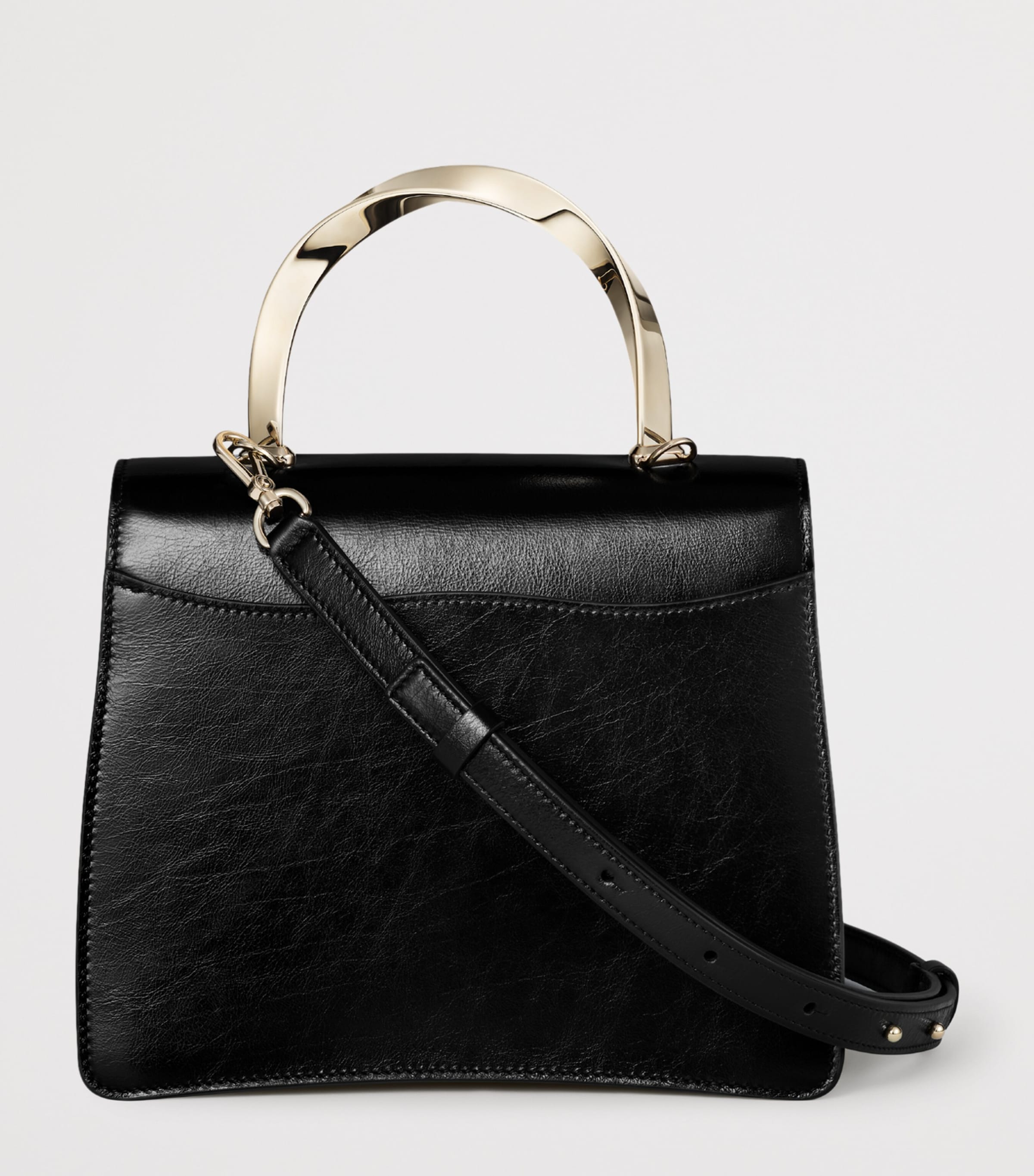 Cartier Mini Leather Panthère de Cartier Top-Handle Bag Black Image 3