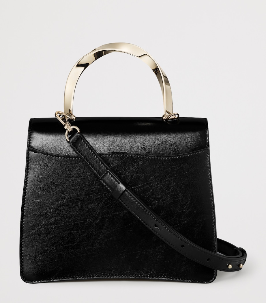 Cartier Mini Leather Panthère de Cartier Top-Handle Bag Black Image 3