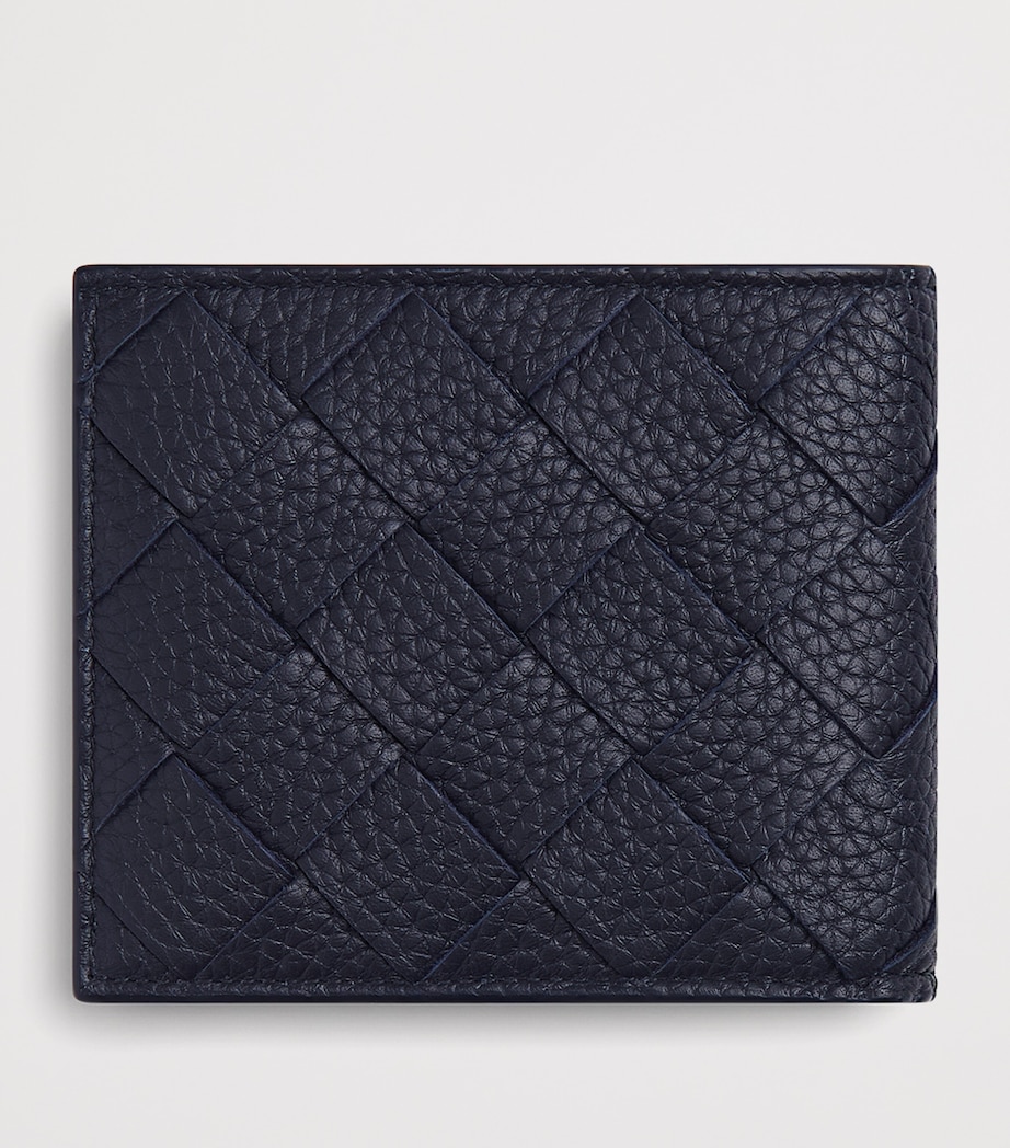 Leather Intrecciato Bifold Wallet 4182 Image 3