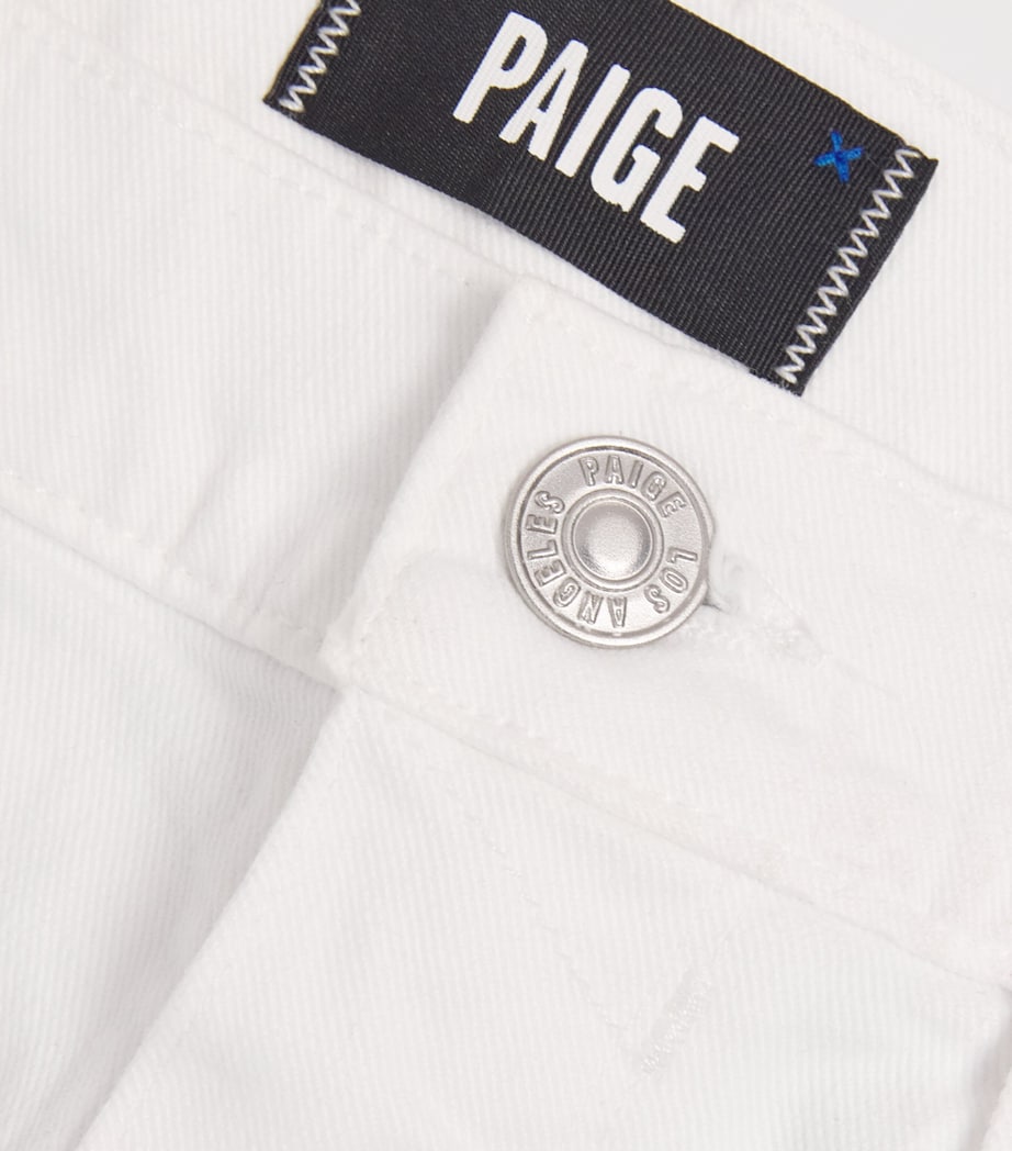 PAIGE Mens Normandie Straight Jeans Crisp White Image 6