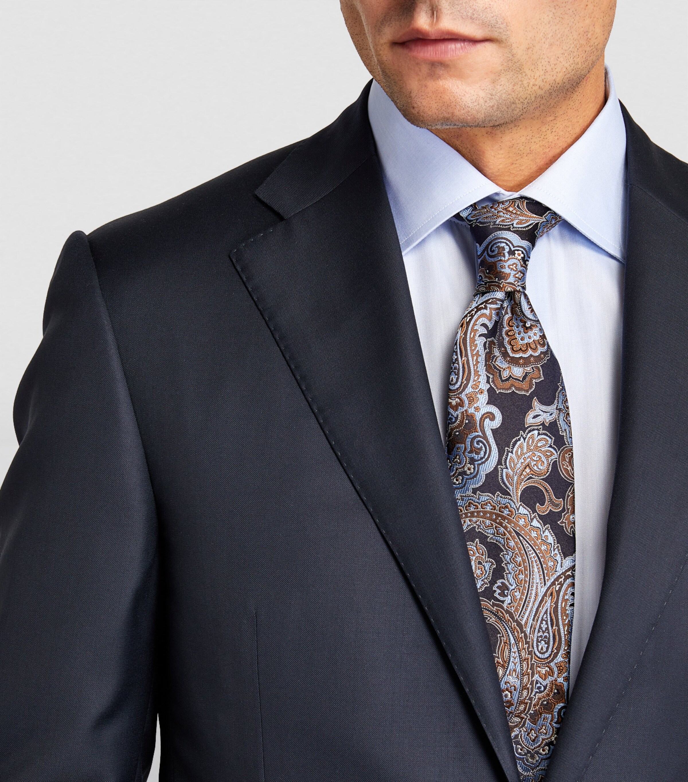 Virgin Wool 2-Piece Suit NAVY Image 8