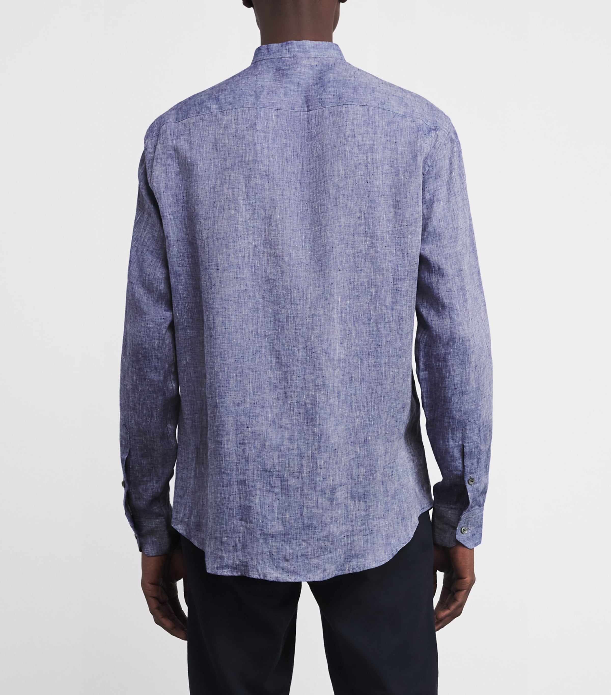 Linen Guru-Collar Shirt 919 Image 4