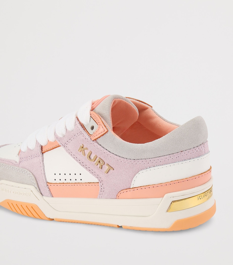 Kurt Geiger London Leather Hatton Sneakers Pink Comb Image 3