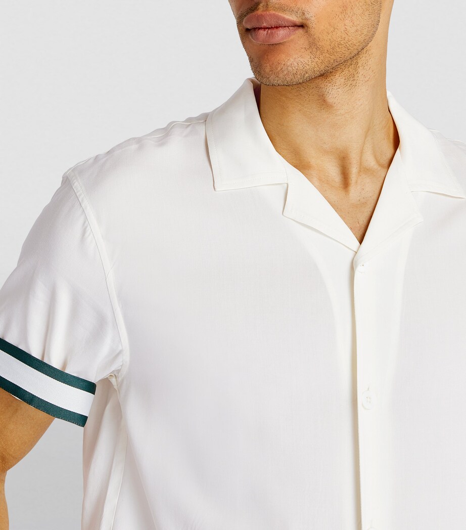 CHÉ Mens Cotton Polo Shirt Ivory Image 6