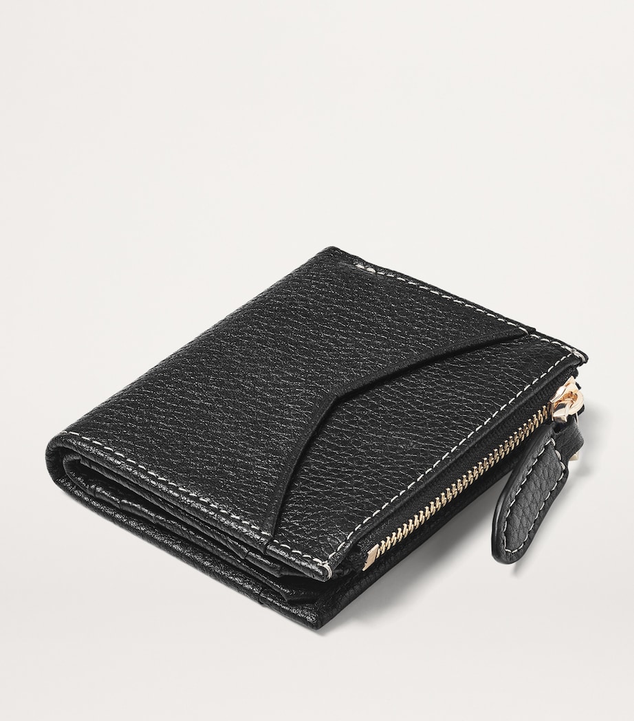 Aspinal Of London Leather Hudson Coin and Card Holder Black Image 3
