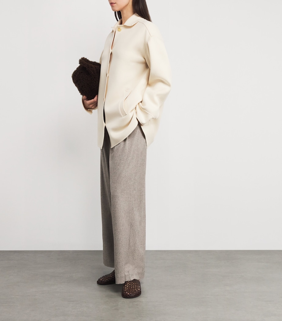 Cotton-Blend Jersey Jacket 001 IVORY Image 2