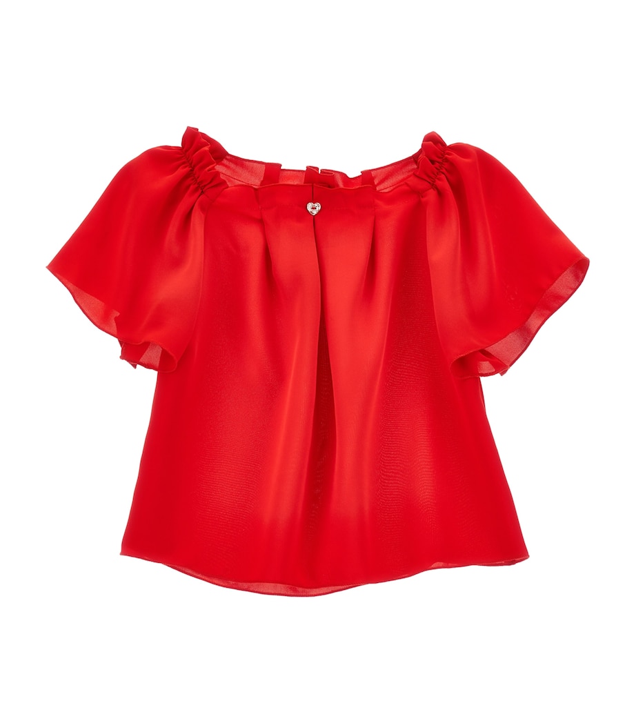 Satin Top (2-15 Years) ROSSO Image 1