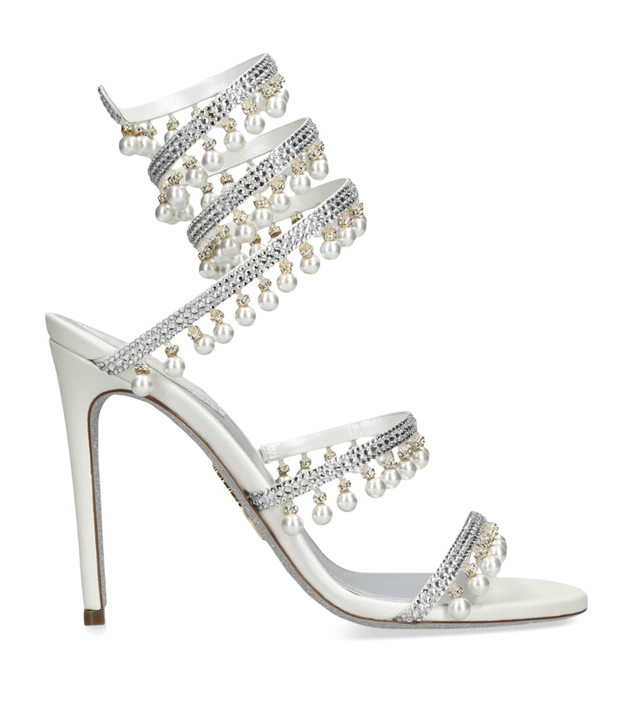 Embellished Chandelier Heeled Sandals 105 WHITE Image 1