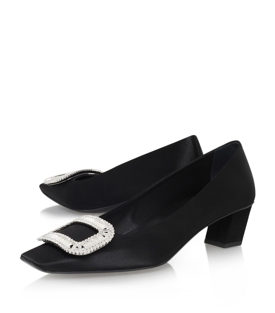 Satin Belle Vivier Pumps 45 BLACK Image 5