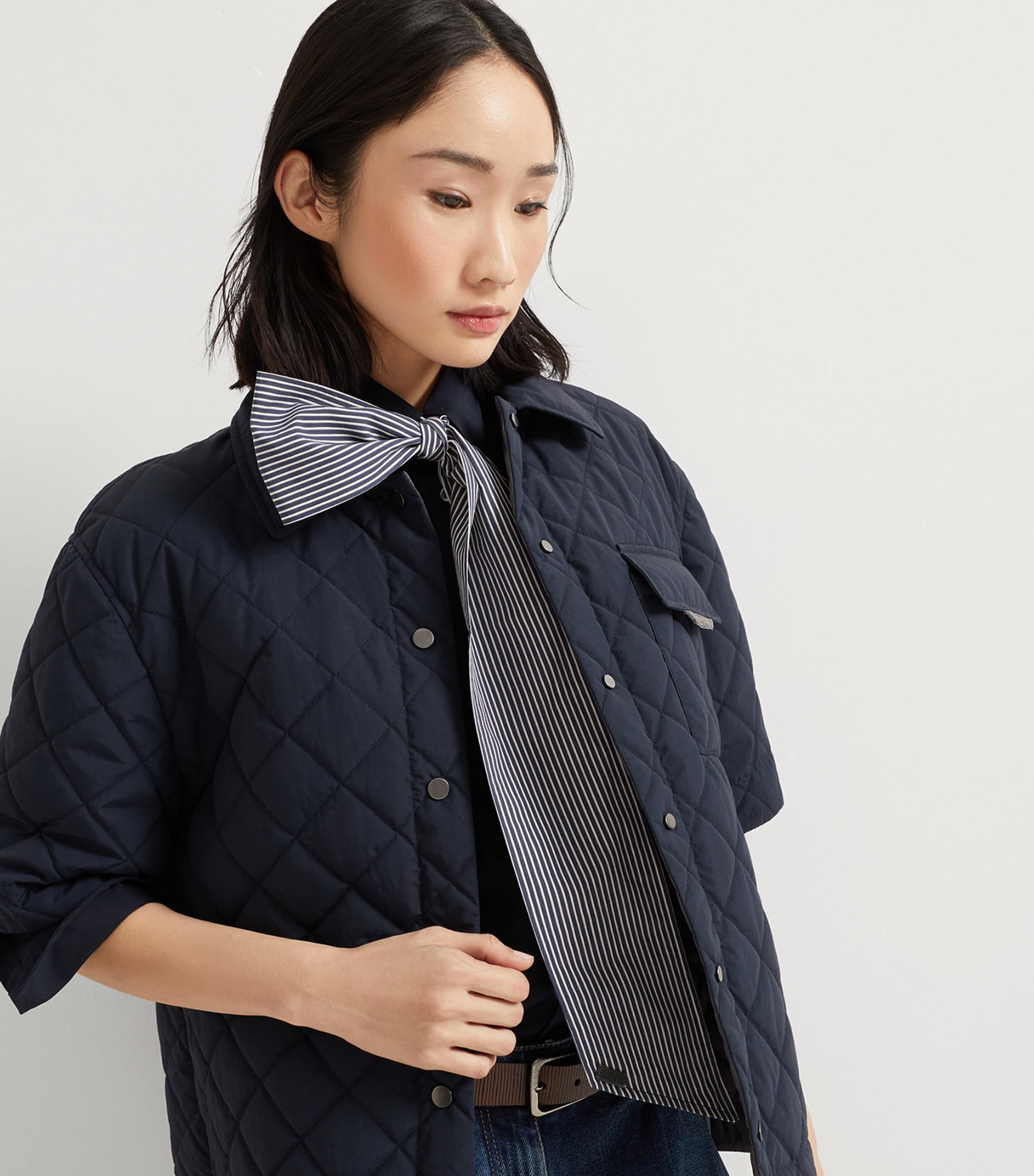 Padded Short-Sleeve Jacket C1780 Image 6