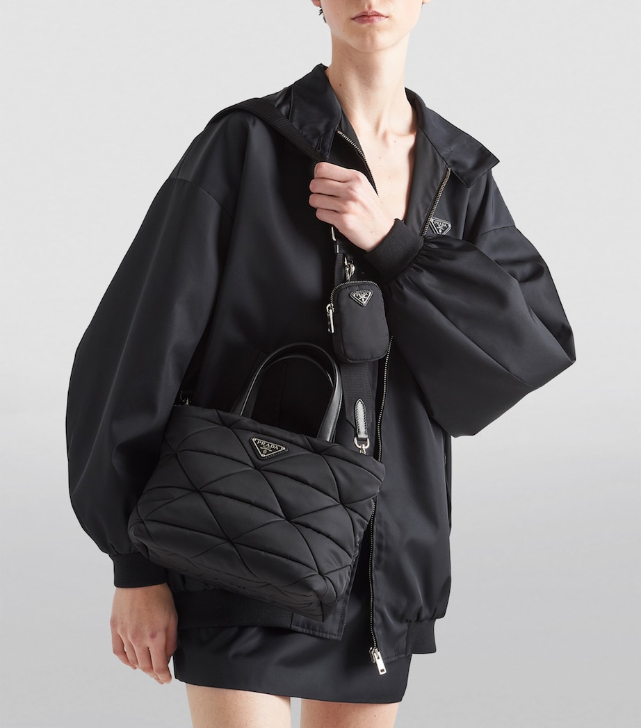 Prada Re-Nylon Quilted Tote Bag Image 3