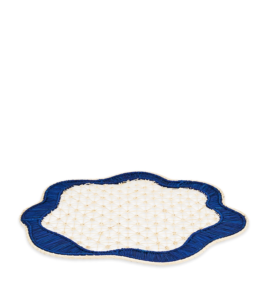 Round Baru Placemat (Set of 2) BLUE NAVY Image 1