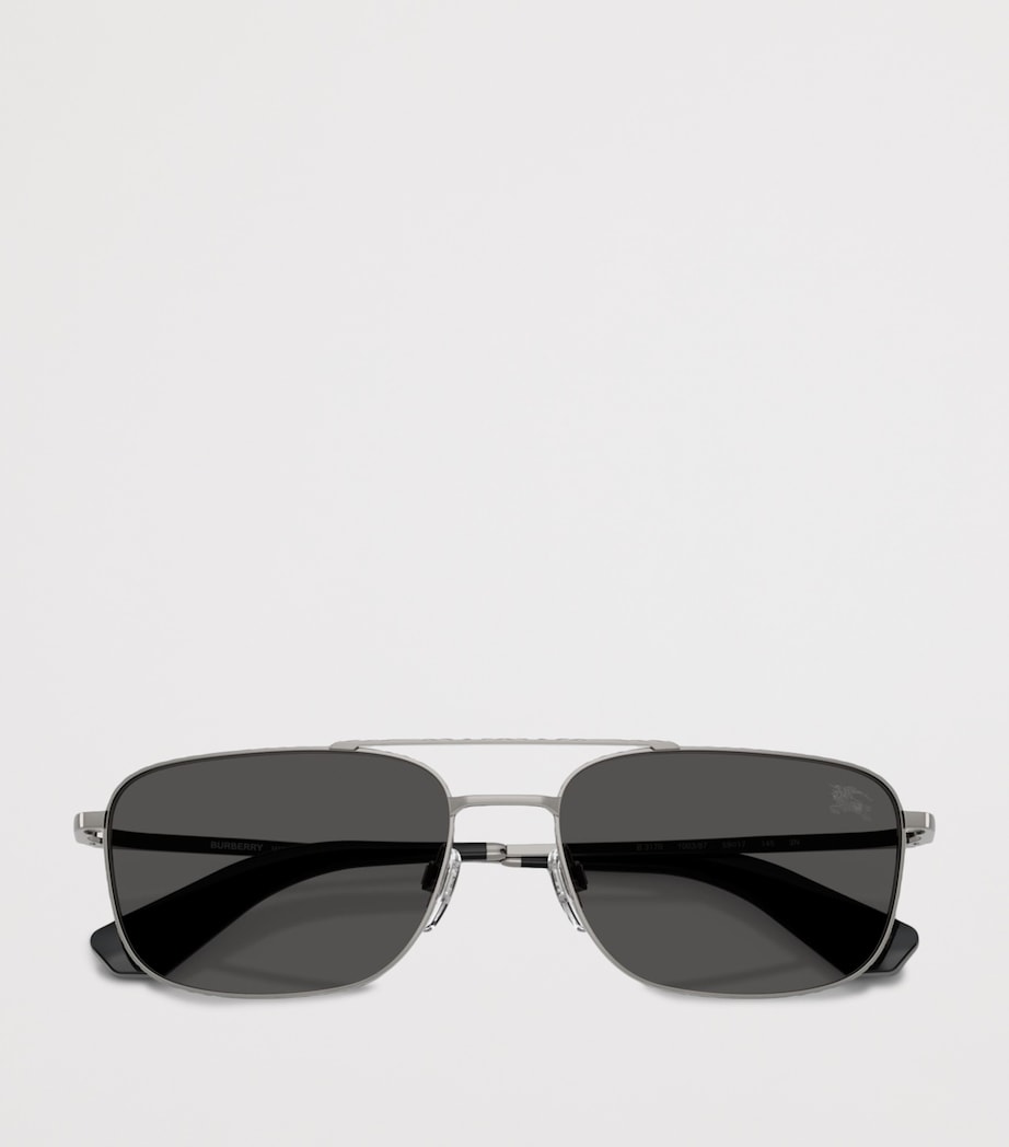 Burberry Metal BE3170 Pilot Sunglasses Grey Image 5