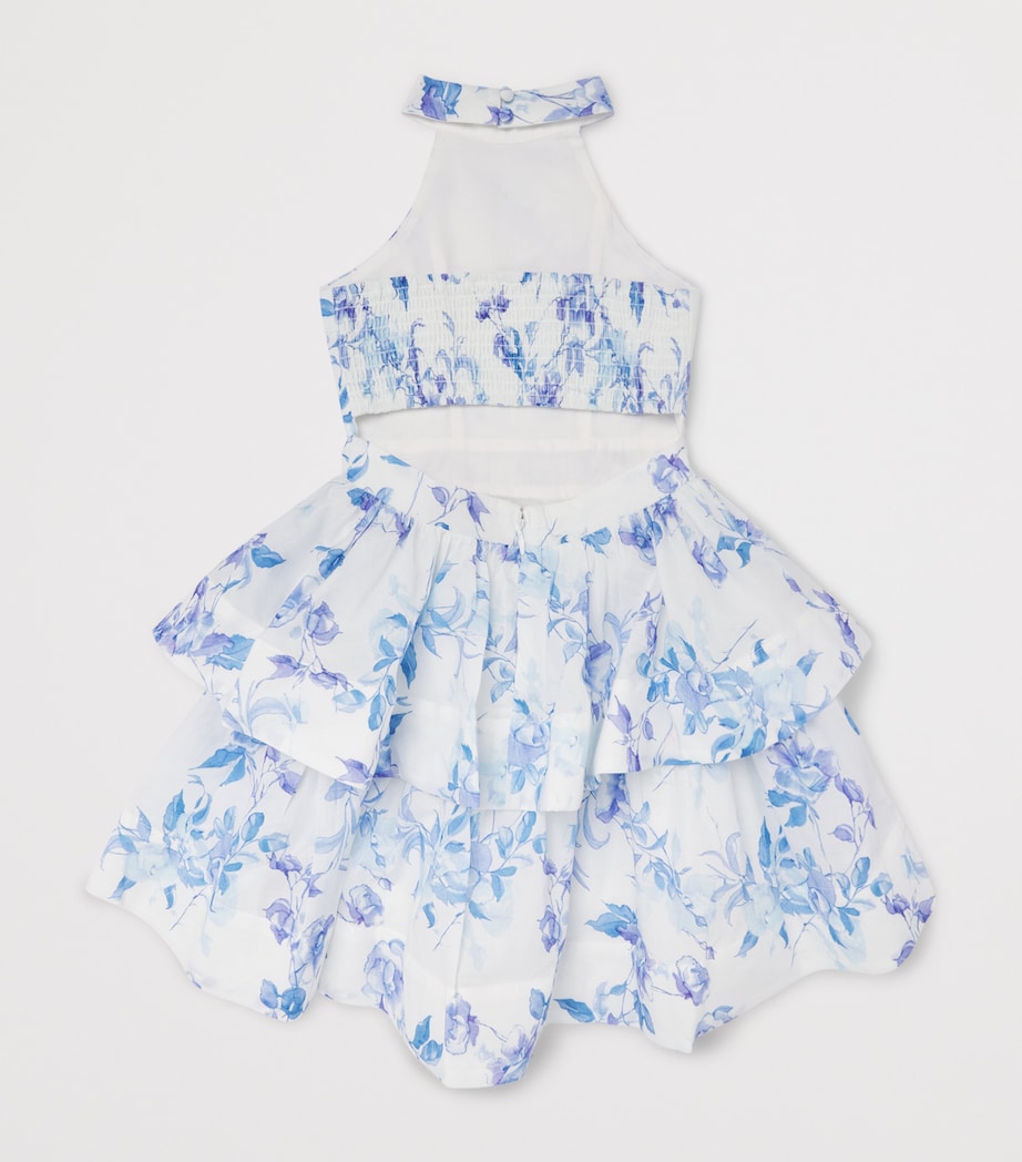 Bardot Junior Cotton Floral Zofia Dress (4-14 Years) Blue/navy Image 2