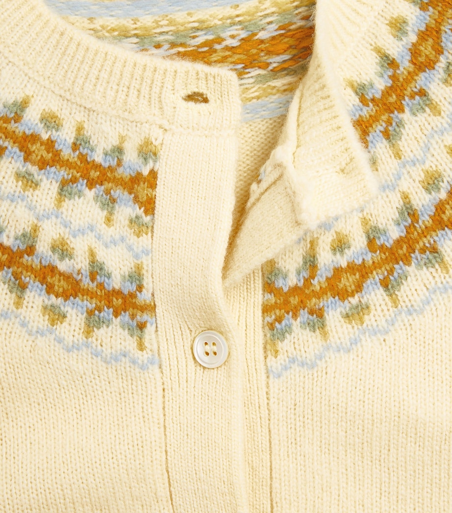 DÔEN Womens Wool-Blend Olympe Cardigan Gateau Image 6