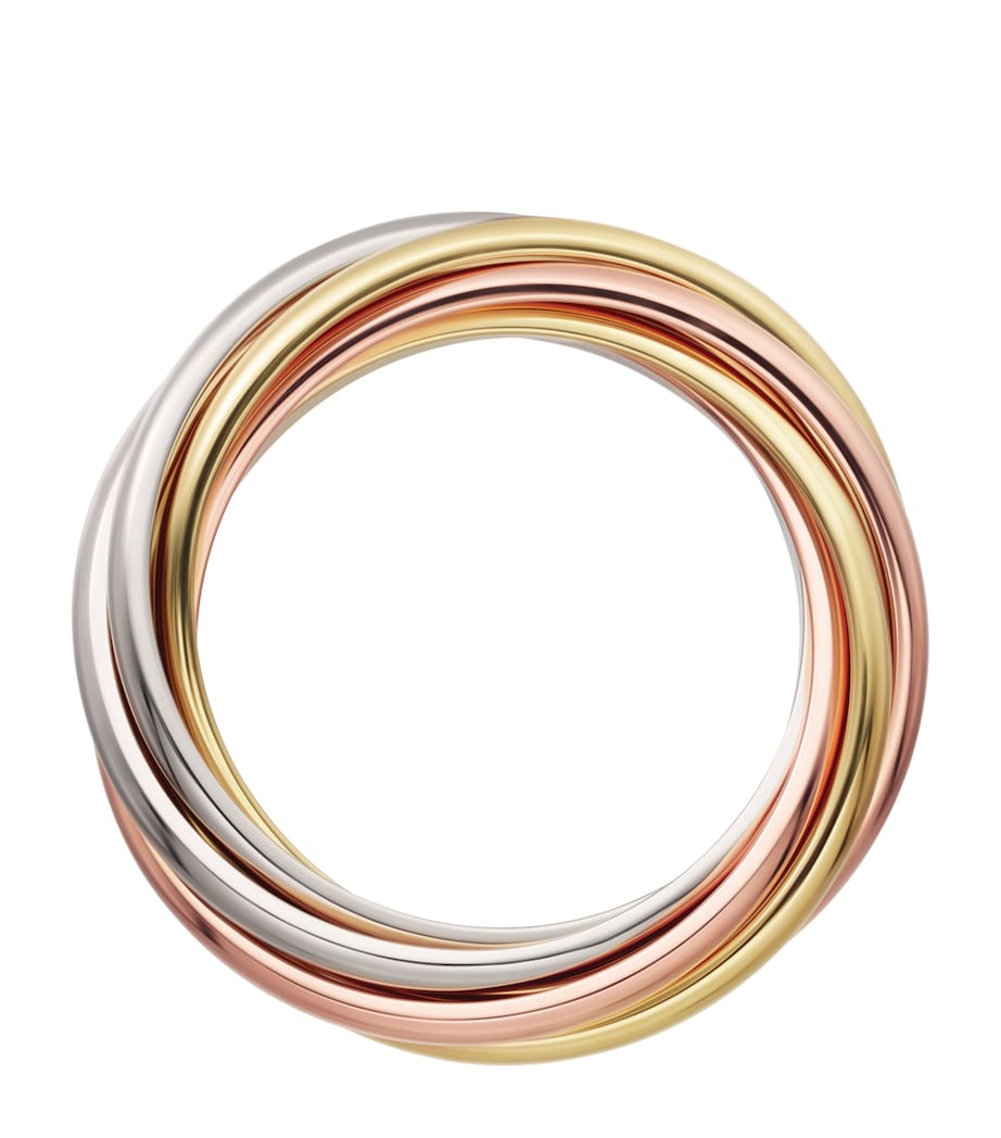 White, Yellow and Rose Gold Trinity Ring MULTI GOLD Image 2