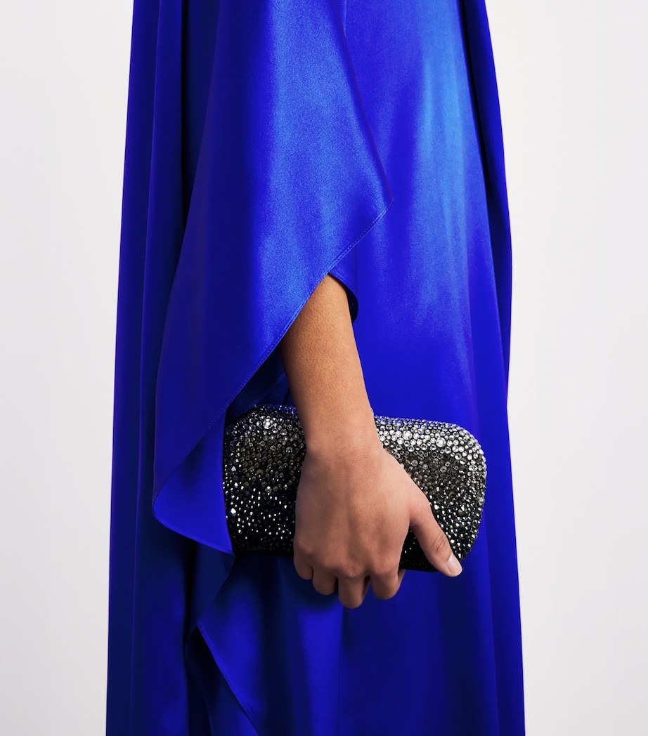 Roksanda Womens Silk Draped Hiba Maxi Dress Persian Blue Image 3