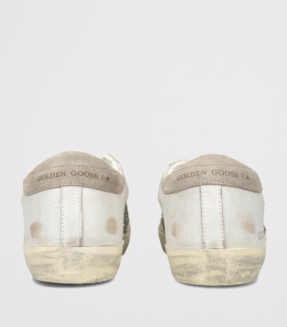 Golden Goose Womens Leather Super Star Sneakers White/comb Image 2