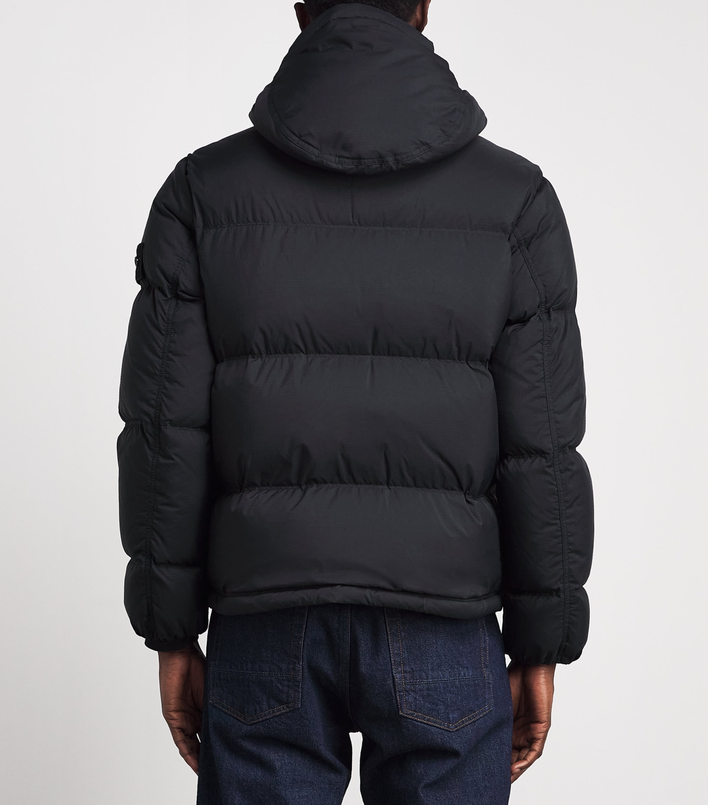 Stone Island Mens Ripstop Down-Padded Coat Image 5