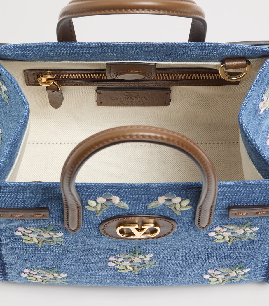 Valentino Garavani Small Embroidered Antibes Top-Handle Bag Axm Image 5
