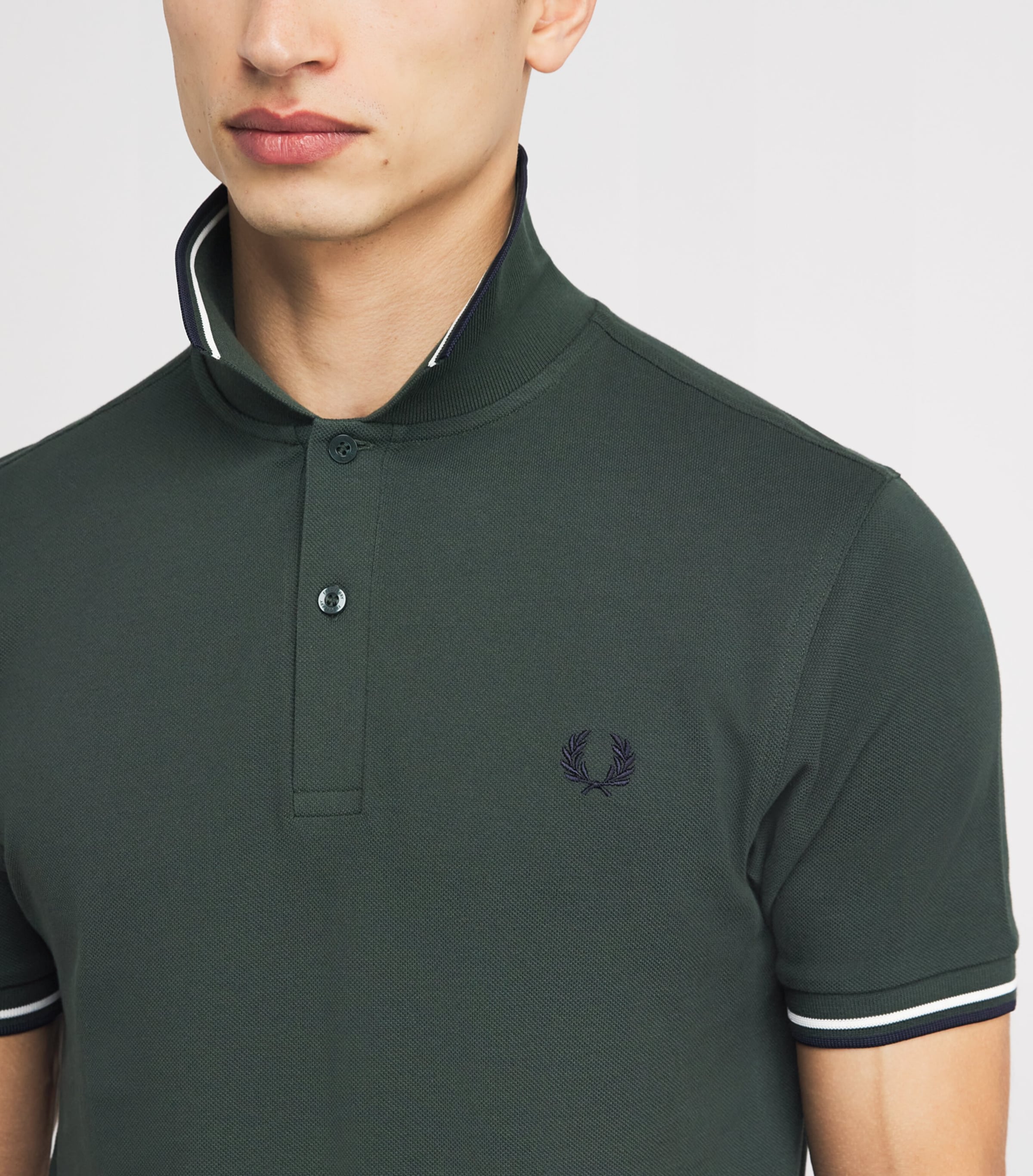 Fred Perry Green Twin Tipped Polo Shirt | Harrods US