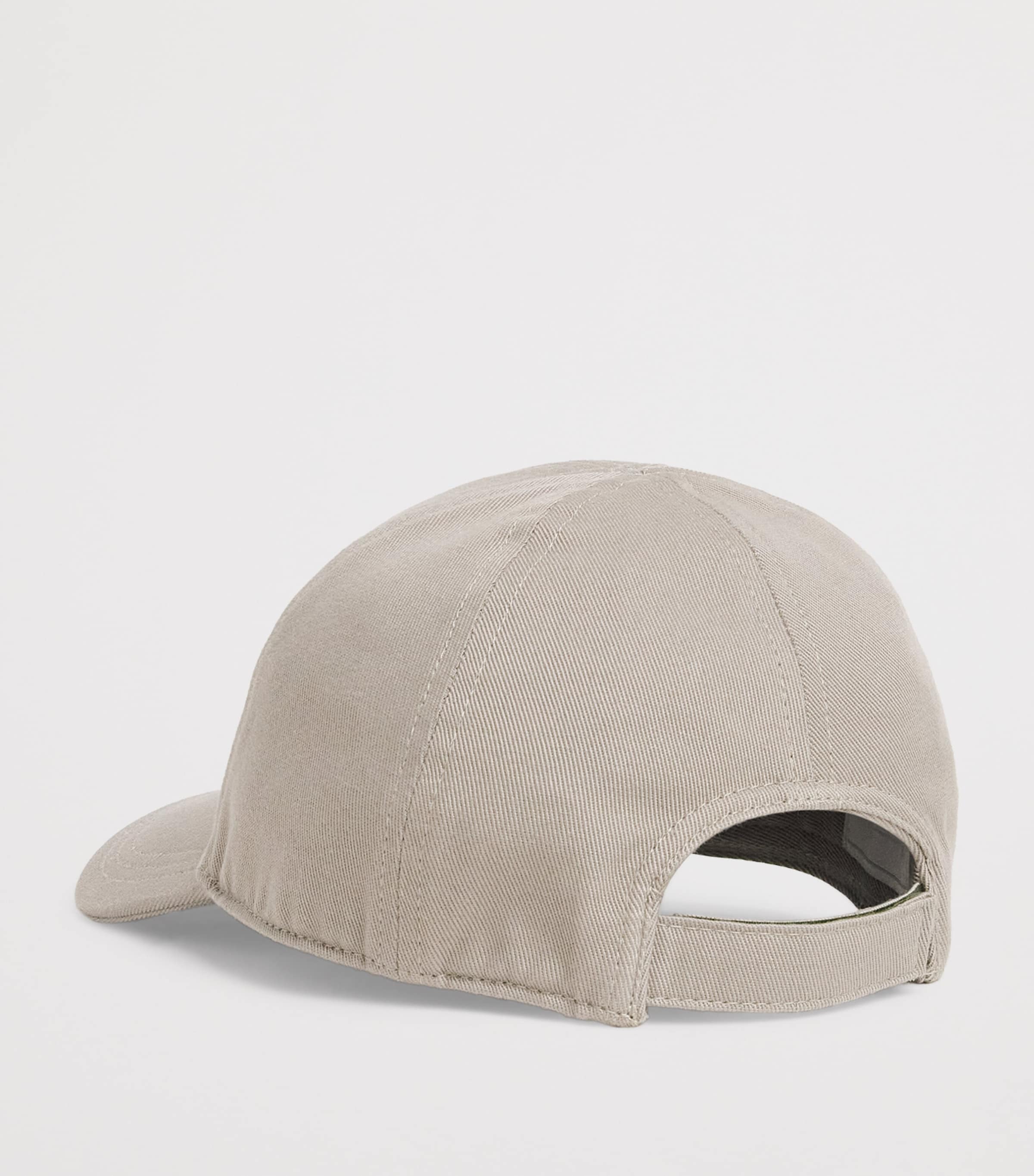 Eleventy Cotton Logo Baseball Cap Military Green Image 3