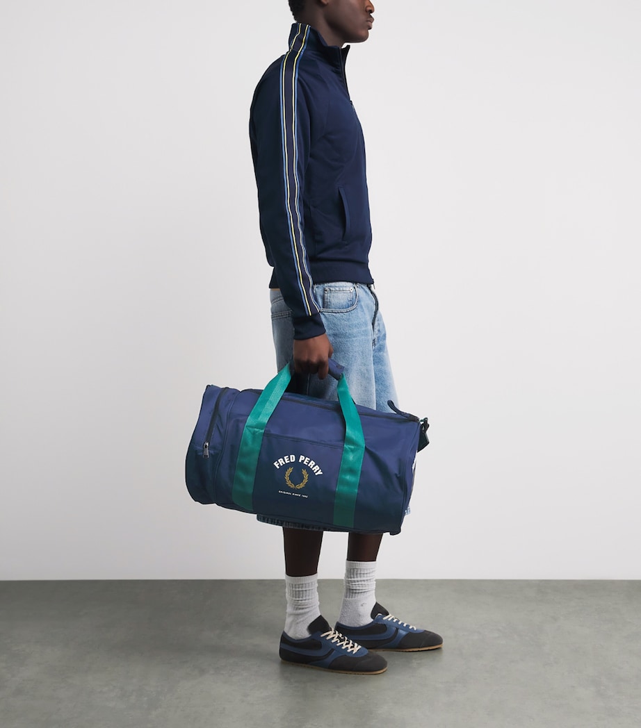 Fred Perry Logo Duffle Bag Tennis Blue Image 2