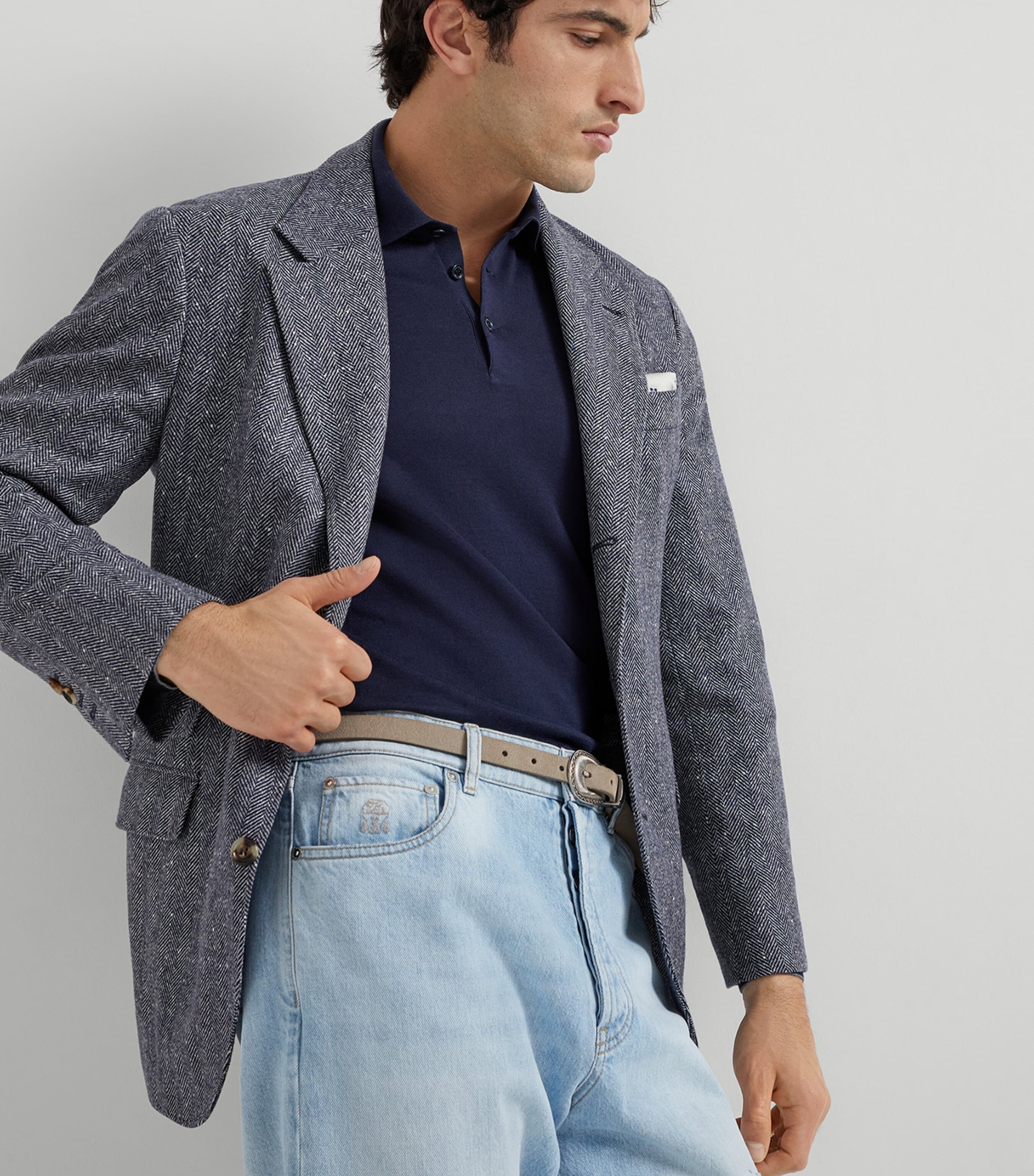 Cotton Polo Sweater CW425 Image 5