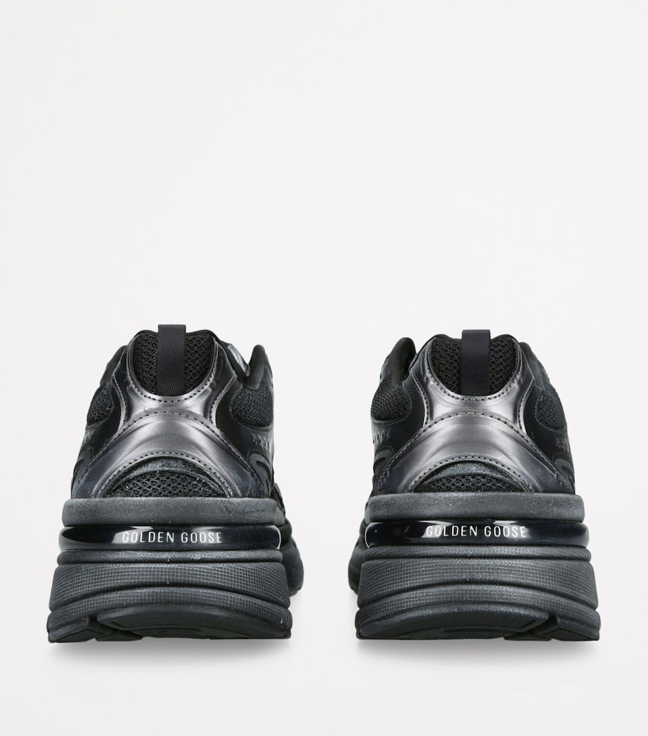 Leather Light Star Sneakers BLACK Image 3