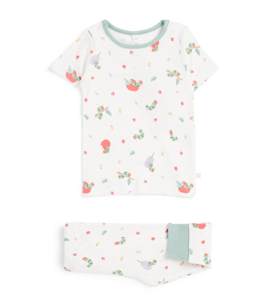 Organic Cotton-Bamboo The Very Hungry Caterpillar Pyjamas (3-24 Months) VHC PRINT Image 1