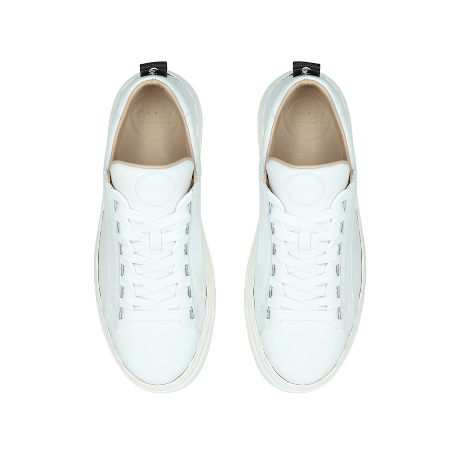 Leather Lauren Sneakers WHITE Image 6